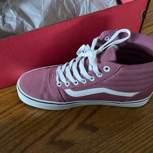 Vans Pink and White Women's Sneakers